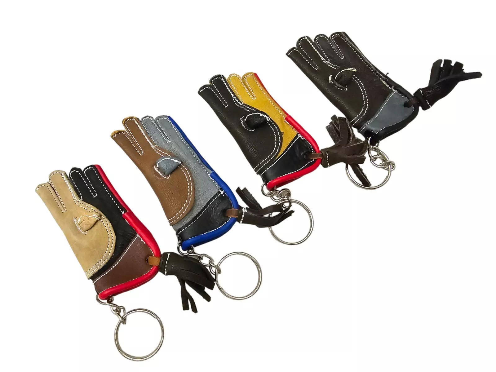 One Piece Soft Leather Falconry Gloves Key Chain, Falconry Key Chain.