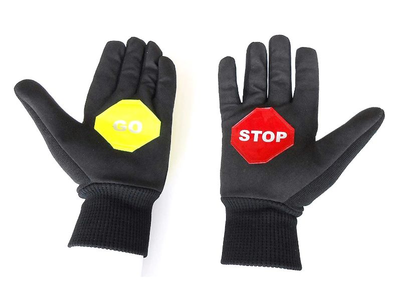 High Visibility Gloves, Traffic Police Warden Gloves