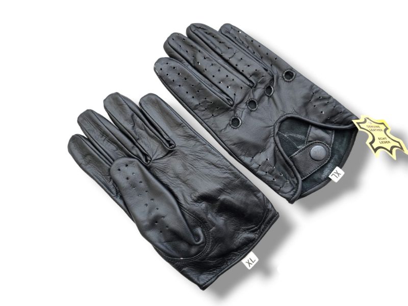 Leather Driving Gloves, Black Driving Gloves