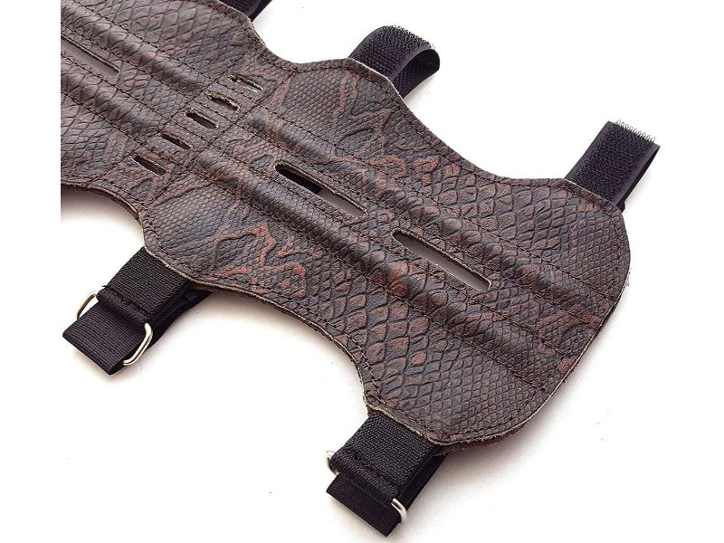 Leather Archery Armguard Embossed Archery Armguard