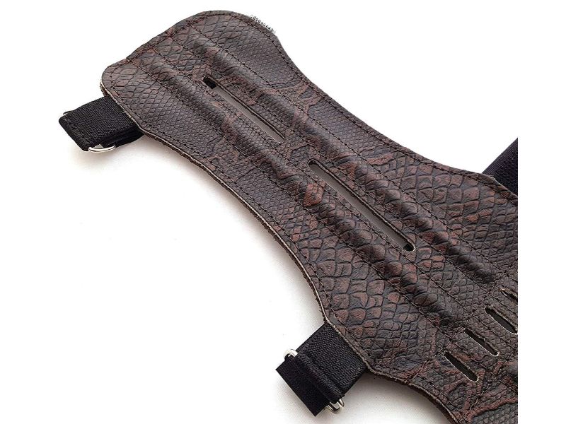 Leather Archery Armguard Embossed Archery Armguard