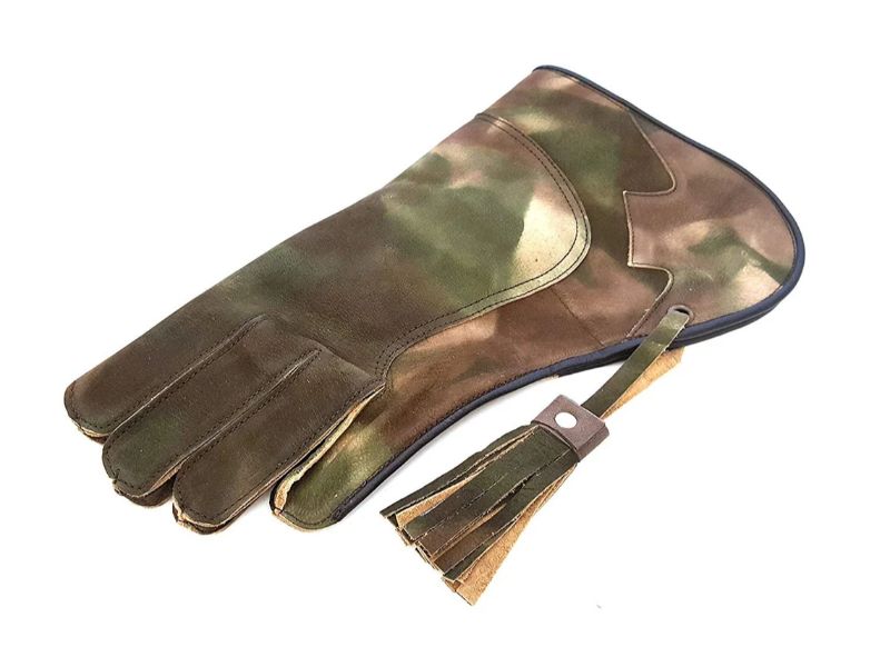 Leather Falconry Glove Bird Handling Glove Camo