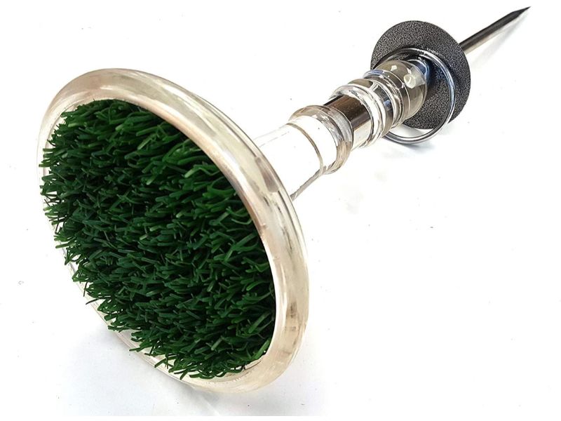 Falconry Block Perch Falconry Perch With Astro Turf and Stainless Steel Tether Ring