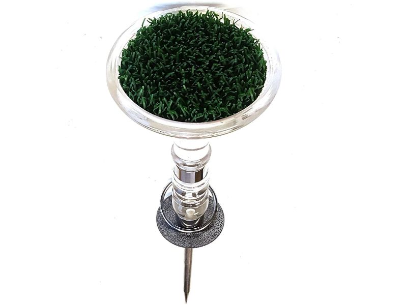 Falconry Block Perch Falconry Perch With Astro Turf and Stainless Steel Tether Ring