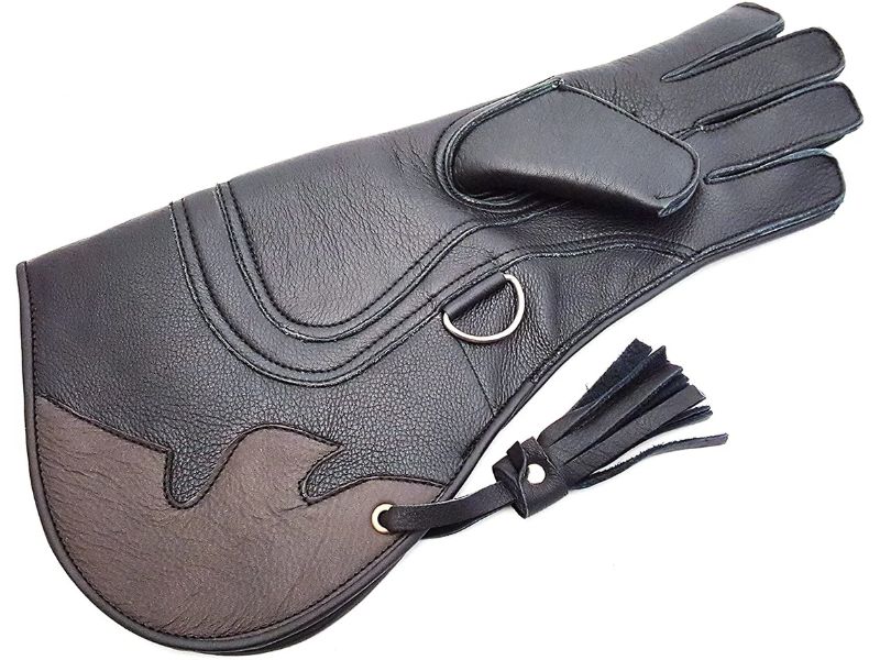 Extra Long Leather Falconry Glove Bird Handling Glove