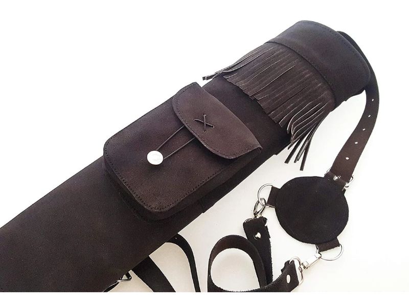 Suede Archery Back Quiver