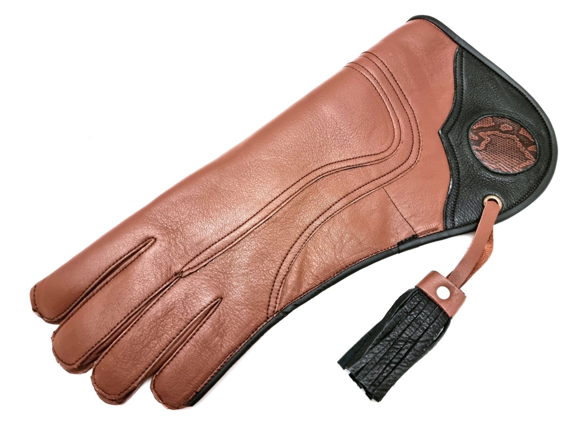 Extra Long 3 Layer Leather Falconry Glove