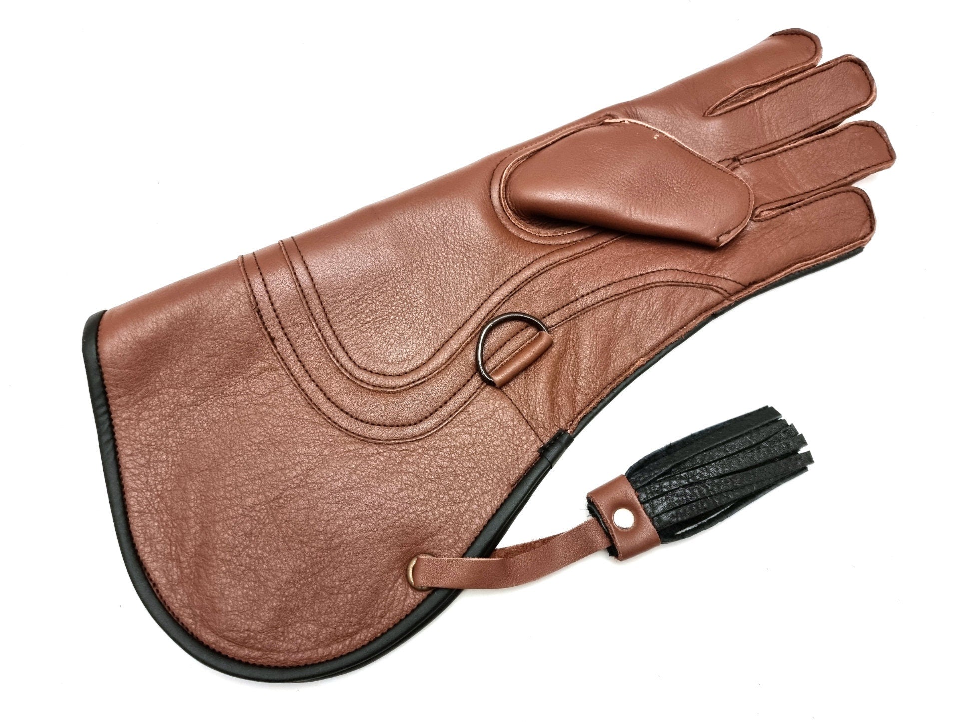 Extra Long 3 Layer Leather Falconry Glove